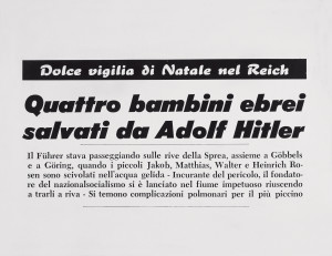 Newspaper headline (Four), 1965 50x65 cm photographic paper mounted on board Brigitte Kopp Collection, Frankfurt