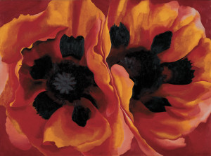 Georgia O'Keeffe, Oriental Poppies, 1927, olio su tela