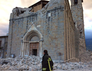 La chiesa di San Francesco, ad Amatrice