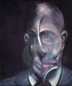 FRANCIS BACON PORTRAIT OF MICHEL LEIRIS 1976 Oil on canvas 34 x 29 cm Centre Pompidou, Paris – Musée national d’art moderne. Centre de création industrielle, Donation Louise et Michel Leiris, 1984