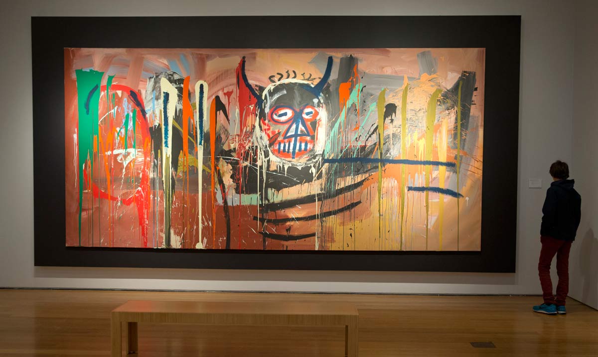 Untitled (1982) Pittura, Acrilico/tela , 238,7 cm x 500,4 cm 57.285.000 $ Christie's , New York Stati Uniti, 10/05/2016