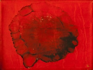 Otto Piene, Fire Flower for Nanda 1964-65 - tele bruciata e acrilico cm18x24x2