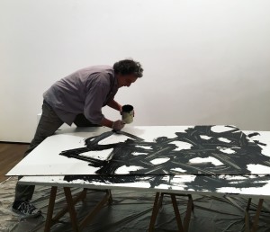 Gianni Asdrubali live painting alla Matteo Lampertico art gallery