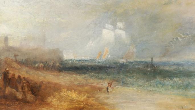 Beach at Margate: attribuita a Turner ed esposta alla Tate Britain