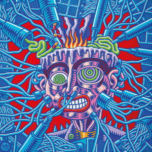Cyberpunk, 100x100, acrilico su tela 1998