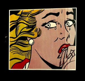 Roy Linchtenstein, Crying Girl, litografia su carta firmata, 60x45 cm