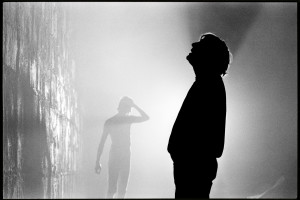 Alan Parker sul set del muro