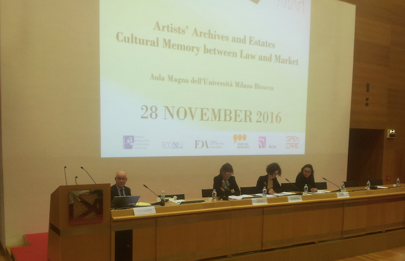 Archivi d’artista e lasciti: memorie culturali tra diritto e mercato
