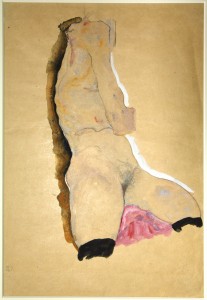 Egon Schiele (Tulln, Austria, 1890- Vienna, 1918) Nudo (Torso femminile), 1911 Matita e acquerello su carta Collezione privata in deposito presso la Fondazione Musei Civici di Venezia, Ca' Pesaro - Galleria Internazionale d’Arte Moderna