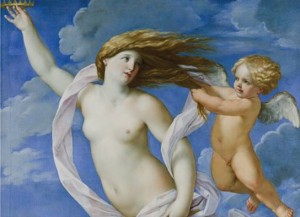 Guido Reni - Particolare della Fortuna con una corona , 1637 circa olio su tela Roma, Accademia Nazionale di San Luca Provenienza : Roma, Pinacoteca Capitolina (già collezione Sacchetti)