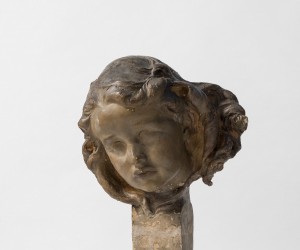 Giovanni Prini Ritratto di Lisa, 1910 gesso patinato cm. 70x31x31 Collezione Hermanin, Roma