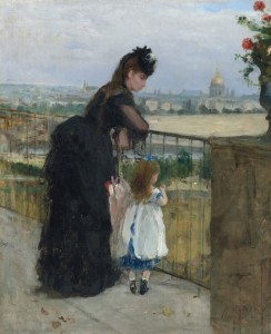 Berthe Morisot Femme et enfant au balcon 1872 Christie's