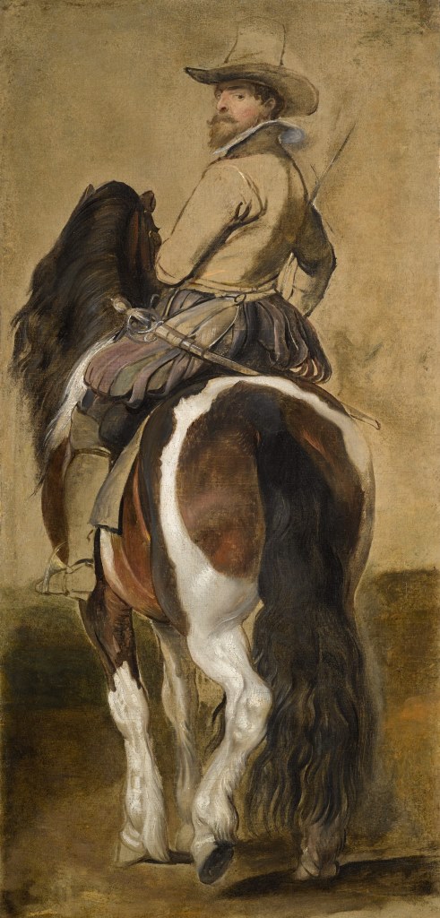Sir Peter Paul Rubens Studiy of a horse with a rider Old Master Sotheby's