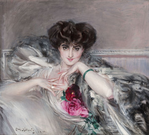 Giovanni Boldini, Ritratto della principessa Radzwill, olio su tela, 82x91 cm, Collezione privata