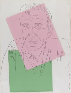 ANDY WARHOL ritratto Lucio Amelio