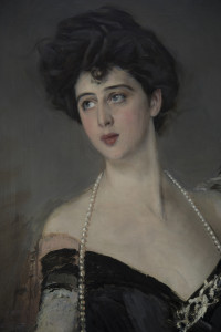 Ritratto di Donna Florio, particolare
