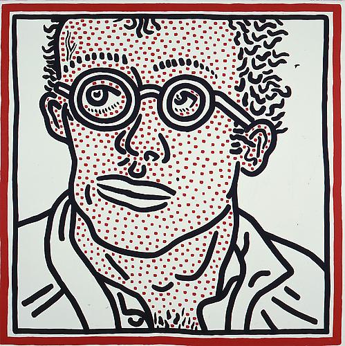Keith Haring Self Portrait for Tony top price