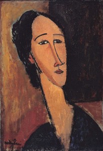 Amedeo Modigliani, Testa di Hanka Sborowska, 1917 Collezione Privata Palazzo Ducale Genova