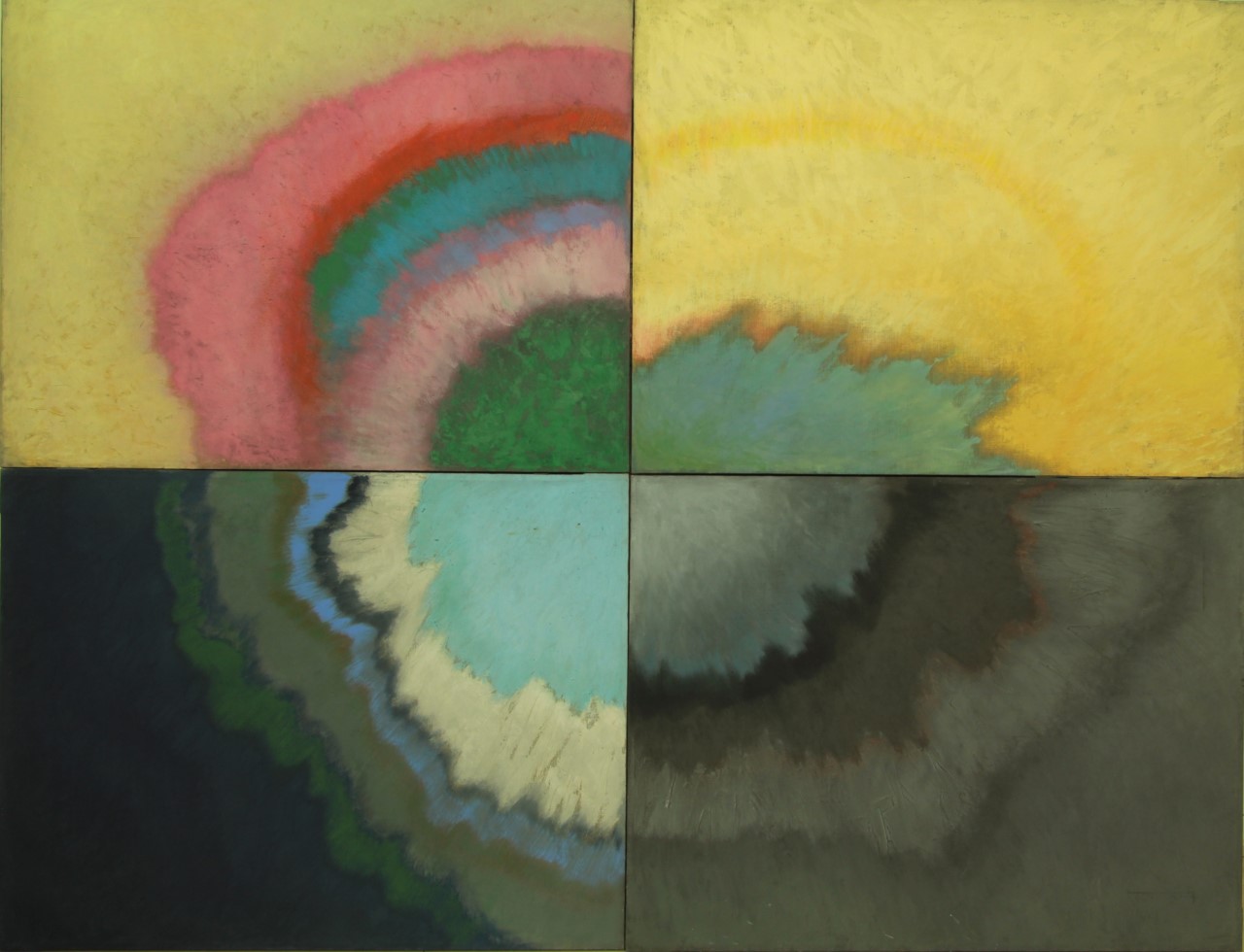 Guido Strazza, Grande Aura, 1922 tempera su tela Collezione dell'artista