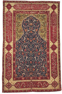 112397 TAPPETO A NICCHIA 'SALTING' Persia centrale XVI secolo, III quarto cm 162 x 104
