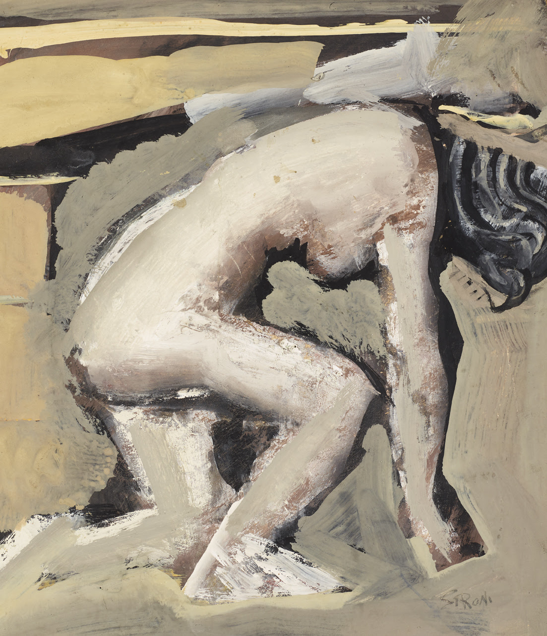 Mario Sironi, Nudo bianco (dettaglio), (1946 - 1947), Mart mostra Collezione Allaria