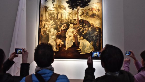L’Adorazione dei Magi di Leonardo (fresca di restauro) agli Uffizi