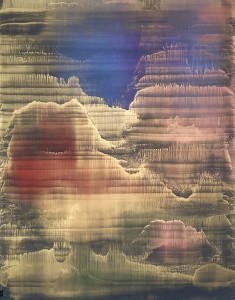 Matteo-Montani-Vespertine-rising-olio-e-polveri-metalliche-su-carta-abrasiva-2017