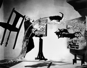 Copyright: Spanish painter Salvador DALÍ. “DalÍ Atomicus.” 1948 © Philippe Halsman/Magnum Photos