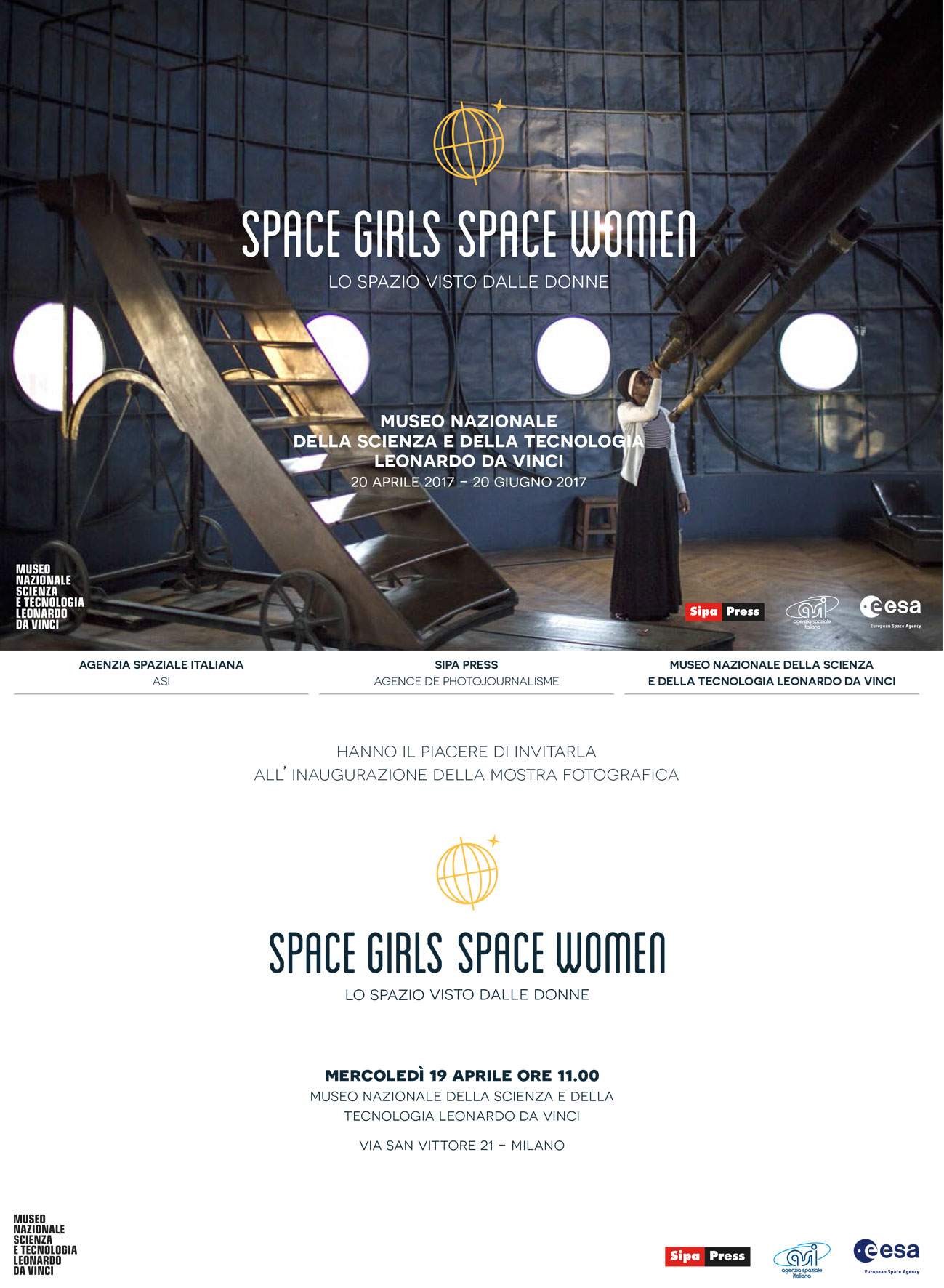 “Space Girls Space Women” al Museo della Scienza di Milano