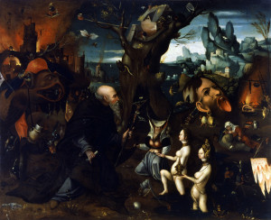 Anonimo seguace di Jheronimus Bosch Tentazioni di sant’Antonio metà del XVI secolo olio su tavola, 77 x 96,5 cm Venezia, Museo Correr, legato Teodoro Correr 1830, inv. Cl. i n. 160 2017 Credit © Archivio fotografico – Fondazione Musei Civici di Venezia