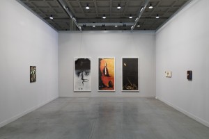 Visuale dello stand della galleria ZERO... di Milano Dedicato a Enzo Cucchi miart2017