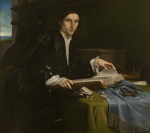 Lorenzo Lotto Ritratto di gentiluomo di casa Rovero olio su tela, 1530-1532 circa cm 97 × 110 cat. 912 Credit © Archivio fotogra co Gallerie dell’Accademia, “su concessione del Ministero dei beni e delle attività culturali e del turismo. Museo Nazionale Gallerie dell’Accademia di Venezia”
