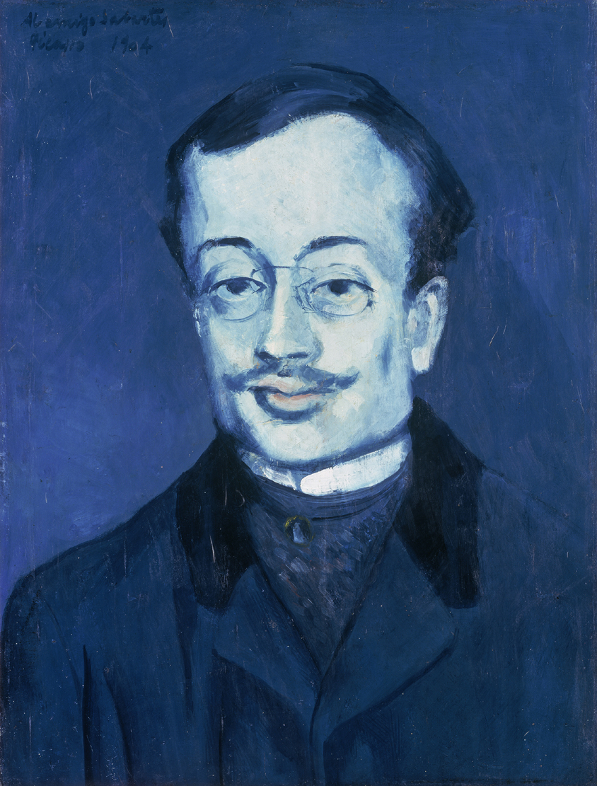 Pablo Picasso Portrait of Jaume Sabartés 1904 Oil on canvas; 495 x 375mm Staatliche Museen zu Berlin, Nationalgalerie, Museum Berggruen © bpk/Nationalgalerie, SMB, Museum Berggruen/Jens Ziehe © Succession Pablo Picasso, VEGAP, Madrid 2017