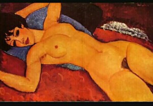 Amedeo Modigliani, Nudo rosso, 1917