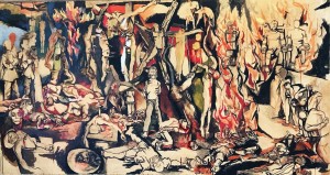 Renato Guttuso, I Martiri, 1954, Rosso Guttuso, Catania