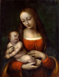 Giovanni Pietro Rizzoli detto Giampietrino - Madonna con il Bambino (al recto) 1515