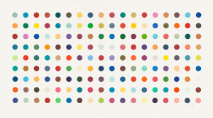 Damien Hirst, Tetrahydrocannabinol, 2004, Incisione su carta, 111.2 x 200.6 cm, Milano, Via Turati