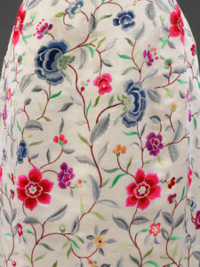 Wild silk evening dress (detail), Cristóbal Balenciaga with embroidery by Lesage, 1960 – 2, Paris, France. Museum no. T.27-1974. © Victoria and Albert Museum, London