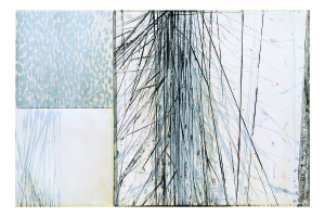 Franco Marrocco, Eco del bosco, 2014-15, tecnica mista su tela, cm. 120x180