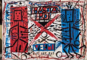Pablo Echaurren That’s wall, Falks! Acrilico su tela 160 x 240 cm 2016 Collezione Fondazione Roma Foto: © Giuseppe Schiavinotto