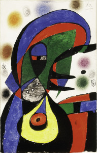 oan Miró Maquette per Gaudí XII, 1975 [ca] Gouache, ink, pencil, pastel and collage on paper, 31,3x19,7 cm © Successió Miró by SIAE 2017 Archive Fundació Pilar i Joan Miró a MallorcaFoto: Joan Ramón Bonet & David Bonet
