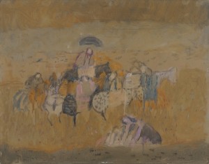 Zoran Music, Motivo dalmata, 1948, olio su cartone, cm. 51,5 x 65,5 cm - Courtesy Galleria d'Arte Maggiore g.a.m., Bologna/Milano - foto Matteo Monti