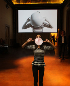 #SELFIEADARTE "Television is chewing gum for the eyes" @GuendalinaSalini Se (2016) #L'ArteCheAccadrà @Hdrà #PalazzoFiano #Roma @CleliaPatella