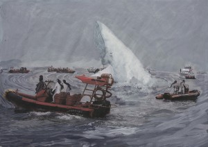 Rokni Haerizadeh But a Storm Is Blowing from Paradise, 2014