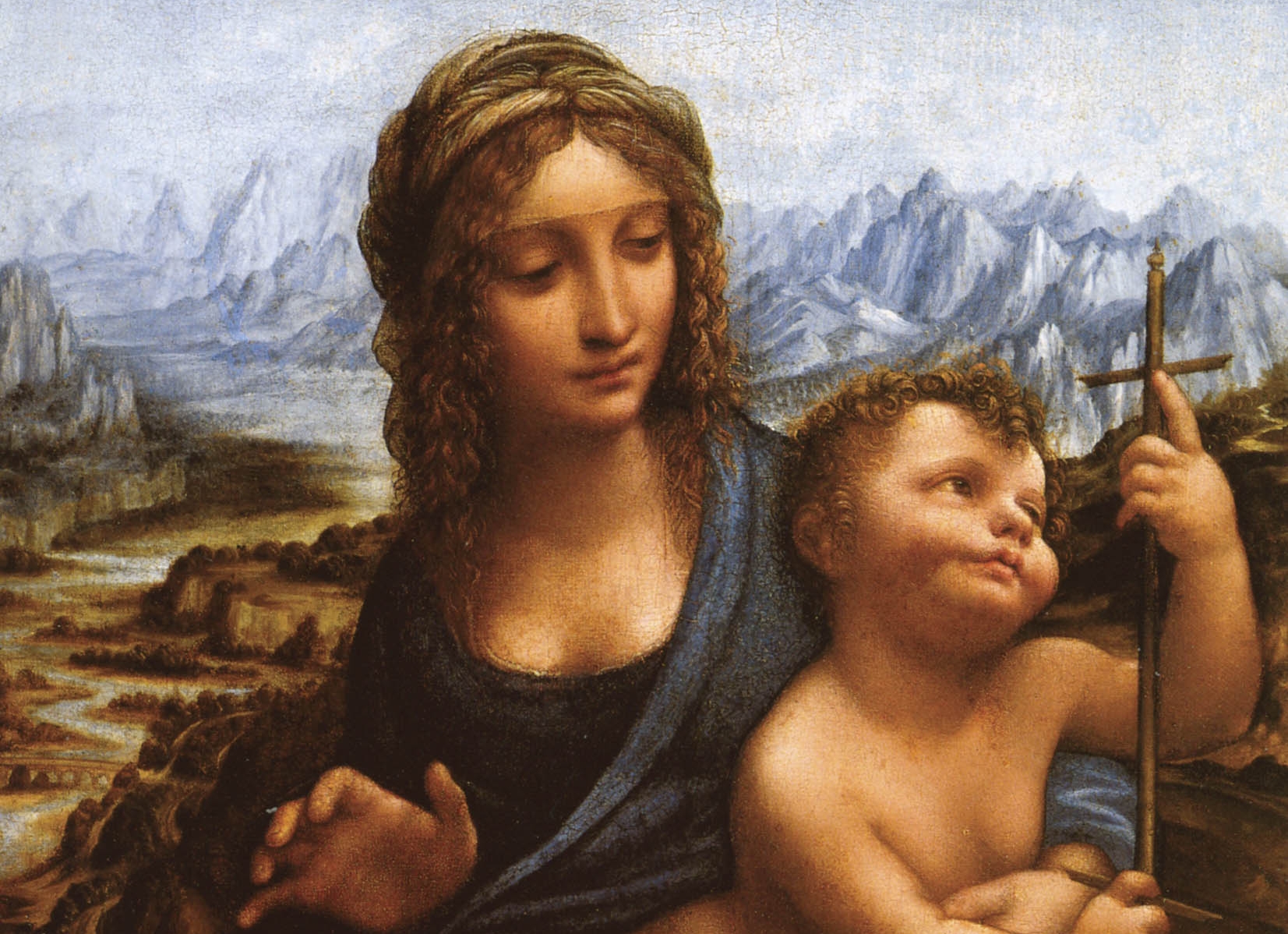 Particolare della Madonna Lansdowne, attribuita a Leonardo da Vinci (foto arthistorynews.com)