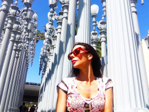 #SELFIEADARTE "Lampioni del Mondo" @ChrisBurden Urban Light, 2008 @LACMA #LosAngeles @CleliaPatella
