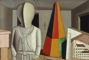 Carlo Carrà, La musa metafisica (particolare)