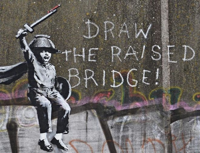 Di nuovo la Brexit al centro del lavoro di Banksy