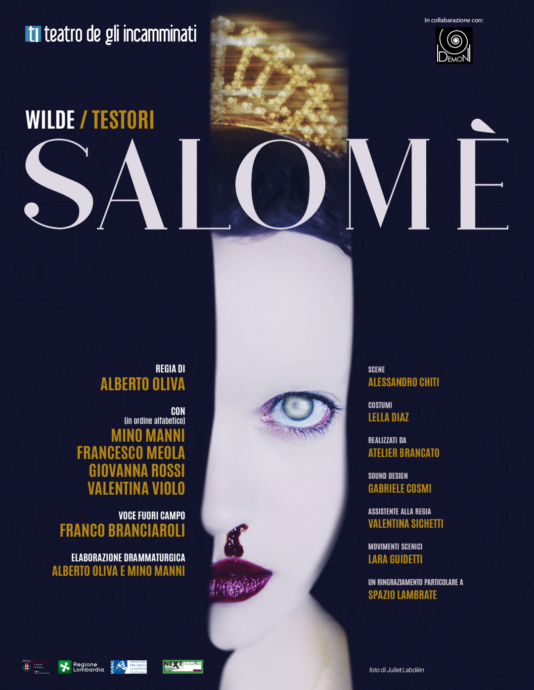 Al Teatro Litta, la Salomè di Oscar Wilde|Giovanni Testori
