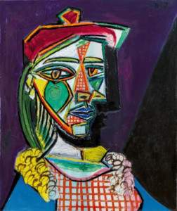 Pablo Picasso. Femme au béret et à la robe quadrillée (Marie-Thérèse Walter) (1937)
